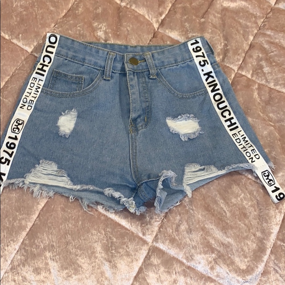 Denim shorts